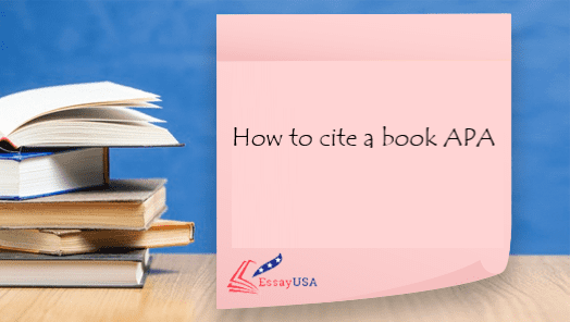 How to cite a book APA