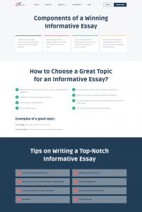 main purpose of informative essay