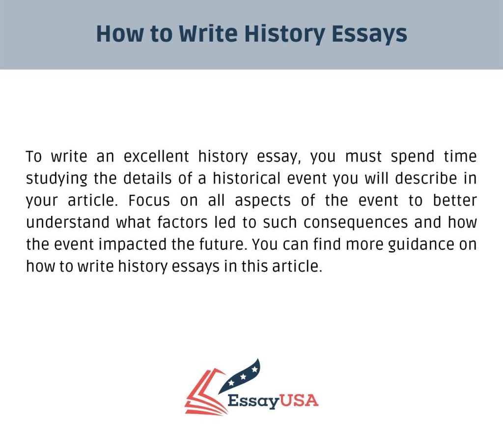 how to write history essays