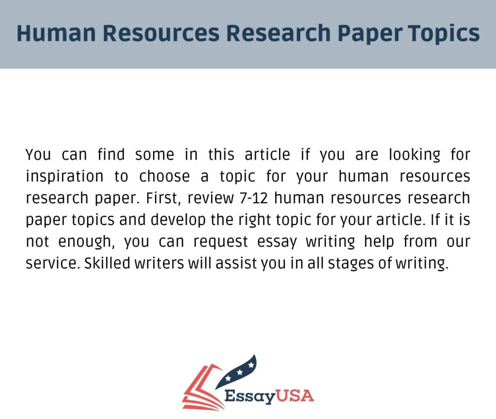 human resources term paper topics