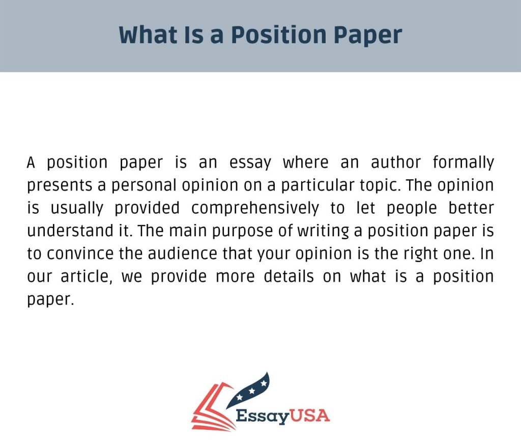what is a position paper